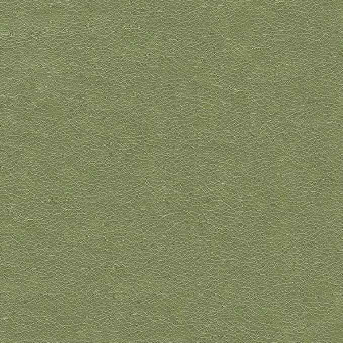 HomePop Round Leatherette Storage Ottoman with Lid, Moss Green Large