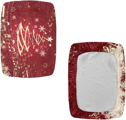 Bar Stool Covers Rectangle Christmas Decoration Bar Stool Seat Covers Red Xmas Tree Vanity Chair Cover Rectangle 2 Pack Counter Stool Bar Chair Cover for Kitchen Pub Dining Room