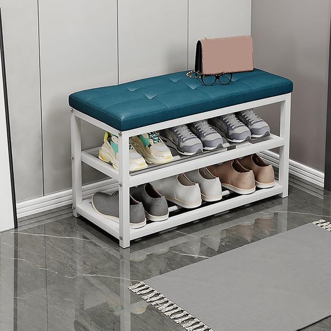 Modern Wooden Shoe Storage Bench SpaceSaving Design for Hallway & Living Room Stylish Organizer for Entryway Multifunctional Changing Stool Efficient Storage Solution