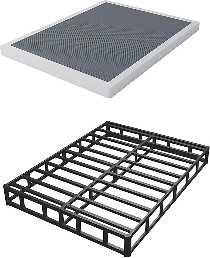 Vaciwe Queen Box Spring 8 Inch Heavy Duty Metal Box Springs,Mattress Foundation with Fabric Cover, Noise Free, Non-Slip,Easy Assembly.