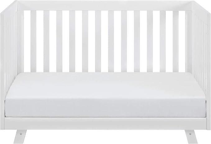 Storkcraft Beckett 3-in-1 Convertible Crib – GREENGUARD Gold Certified, Fits Standard Crib Mattress, Converts to Toddler Bed and Daybed, 4 Mattress Heights, Grow-with-Me Design (White)