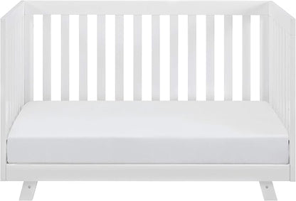 Storkcraft Beckett 3-in-1 Convertible Crib – GREENGUARD Gold Certified, Fits Standard Crib Mattress, Converts to Toddler Bed and Daybed, 4 Mattress Heights, Grow-with-Me Design (White)