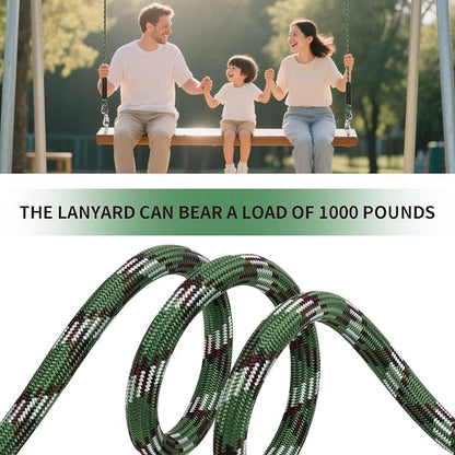 Heavy Duty Tree Swing Ropes, Hammock Hanging Chair Hanging Kit, Length Adjustable Swing Hanging Straps for Outdoor Camping Playground Set Accessories 5.6Ft(67"),