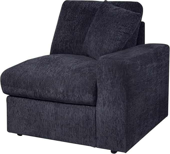 Ball & Cast 146" Oversized Modular L-Shaped Sectional Sofa,Large Chenille Upholstered Couch 8 Seat with Movable Ottoman&2 Pillows,Comfty Sectionals W/Wide Armrest&Deep Seat,for Living Room,Dark Gray