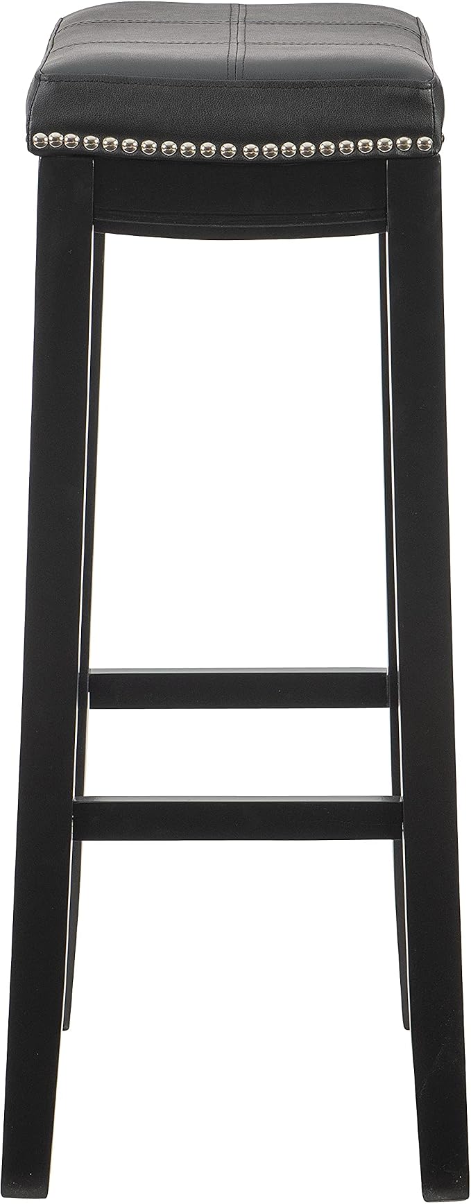 Linon Claridge Bar, Black Stool, 32" X 18.75" X 13"