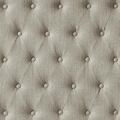 24KF Upholstered Tufted Button Linen Fabric Headboard,Comfortable Fashional Headboard Queen/Full Size,Linen