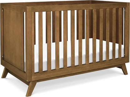 Davinci Otto 3-in-1 Convertible Baby Crib, GREENGUARD Certified, Walnut | Converts to Toddler Bed & Daybed, 4 Adjustable Mattress Heights - Toddler Conversion Kit Sold Separately, Easy to Assemble