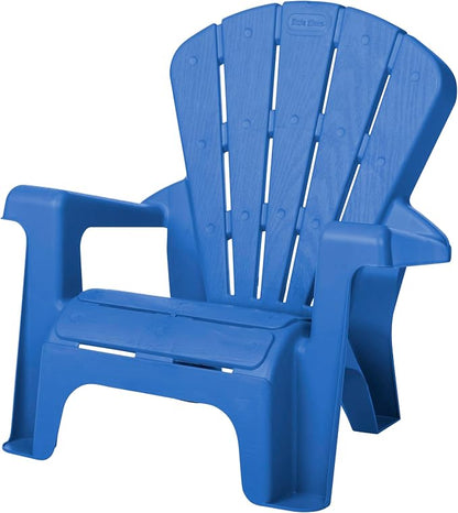 Little Tikes Kids Garden Chair 2 Pack in Blue, Outdoor Toddler Activity Adirondack Chairs for Picnic, Garden, Patio, Backyard & Beach, Outdoor Chair Set