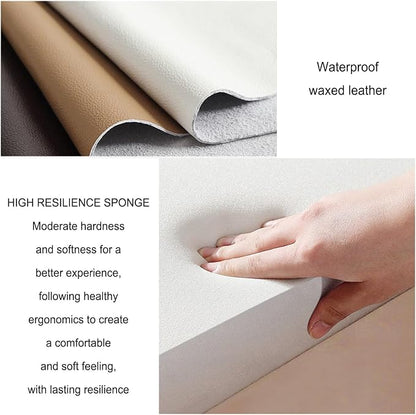 Fodalob Shoe Rack Bench with Upholstered Cushion & Steel Frame - End of Bed Bench, Entryway, Bedroom, Bathroom Organizer - Long Bench for Closet(Off-White,60x35x45cm)