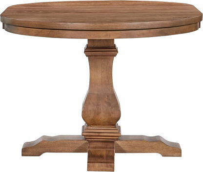 Christopher Knight Home Tokin Extendable Dining Room Table for 6, Wooden Round Expandable Kitchen Table, Vintage Oval Dining Table for Dining Room Kitchen, Walnut