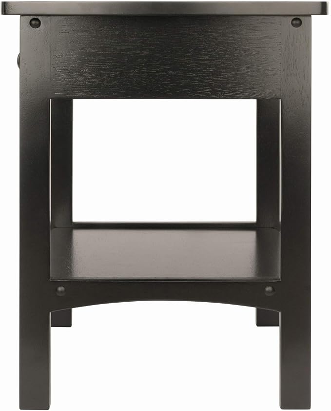 Winsome Wood Claire Accent Table, Black