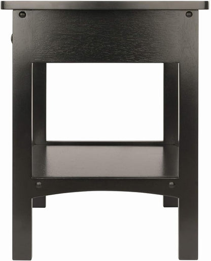 Winsome Wood Claire Accent Table, Black