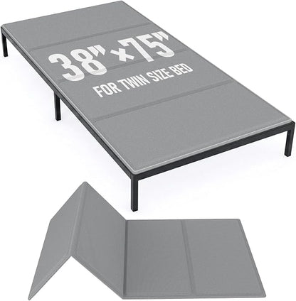 Bunkie Board Twin Size (38x75''), 10mm Bed Boards for Under Mattress, Breathable, Noise Minimizing, Moisture Resistant Bunkieboards, Heavy Duty Bed Support Board for Platform & Slatted Frames