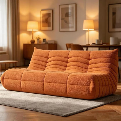 WHGBJA Bean Bag Chair for Adults with Memory Foam Couch, 3 Seater Bean Bag Sofa for Bedroom, Living Room, Reading, Gaming Floor Sofa Couch, Boneless, Comfy
