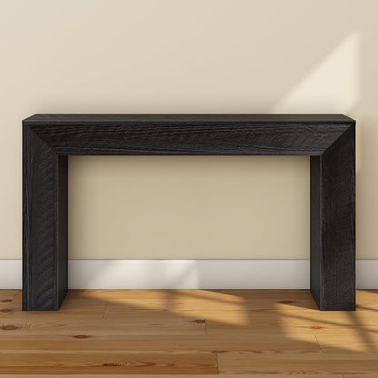 Plank+Beam 56 Inch Camden, Farmhouse Console Table - Solid Pine Wood, Easy Assembly for Living Room or Entryway, Rustic Char