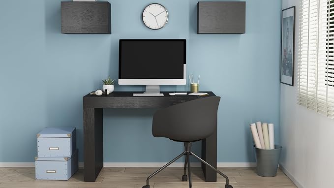 Mobili Fiver, Evolution Desk 47.2 x 23.6 in, Ashwood White with Two Legs, Made in Italy
