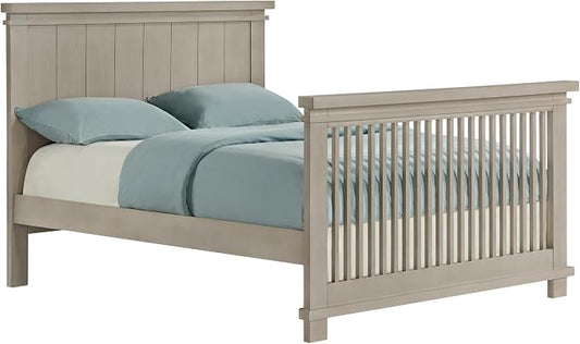 Soho Baby Hampton Crib to Full-Size Bed Conversion Kit, Smooth Stone Wash, GreenGuard Gold Certified