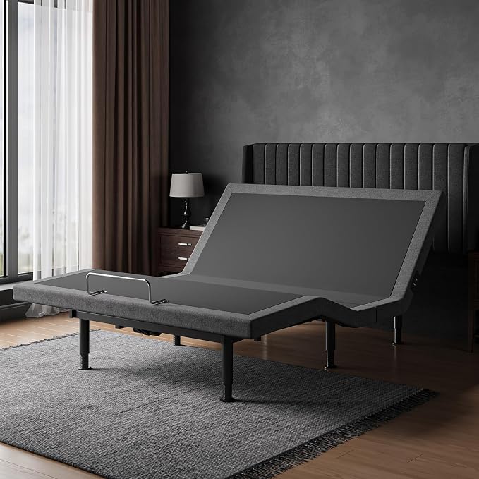 Full Size Adjustable Bed Frame - Elderly & Senior Friendly, Zero Gravity, Head/Foot Adjustment, Enhanced Comfort, 900lbs Capacity
