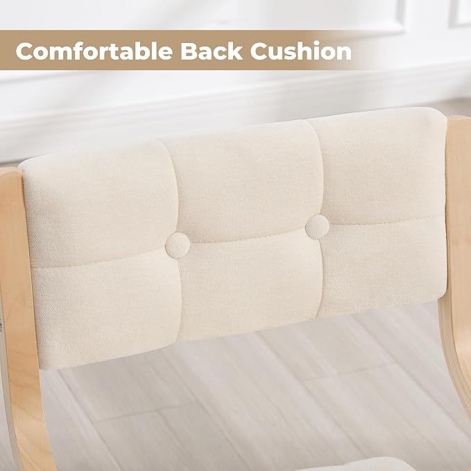 2-Pack Folding Dining Chairs with Cushion,Padded Foldable Dining Chairs,Portable Wooden Folding Chairs with Tufted Buttons Seat for Dining Rooms Kitchen Wedding and Party Indoor Beige