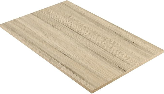 Kaboon Universal Tabletop 36"x20", Solid One-Piece Melamine Table Top, L-Desk Floating Desk DIY, Home and Office Countertop, Oak/Grey Tone