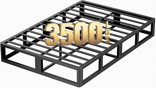 ROIL 10 Inch California King Box Spring, Heavy Duty Metal Box Spring Mattress Foundation with Fabric Cover, 3500lbs Max Weight Capacity, Easy Assembly, Noise Free, Non-Slip