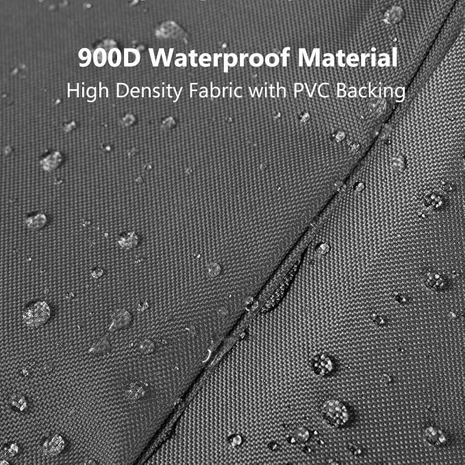 Patio Hanging Chaise Lounge Cover 73 Inch Waterproof 900D Heavy Duty Outdoor Swing Chair Cover for Hammock(Grey)