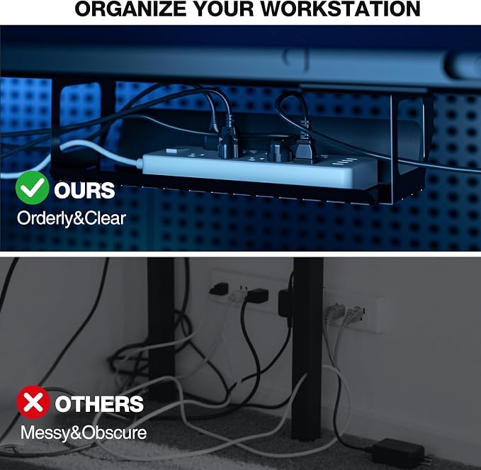 Muvai 59 Inch L Shaped Standing Desk Adjustable Height with Cable Management Tray,Gaming Electric Corner Standing Desk, Sit Stand Computer Table with Reversiable Splice Board, Black Carbon