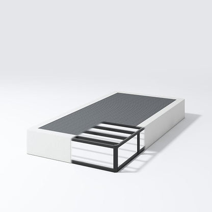 NHODIR Twin Box Spring 9 Inch Heavy Duty Box Spring Mattress Foundation, Metal Bed Base with Fabric Cover, Noise Free Easy Assembly