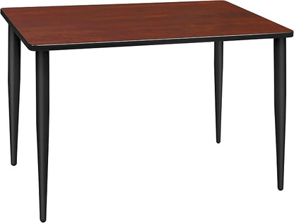 Romig Arco 42 x 24 in. Training Seminar Table- Cherry Top, Black Tapered Legs