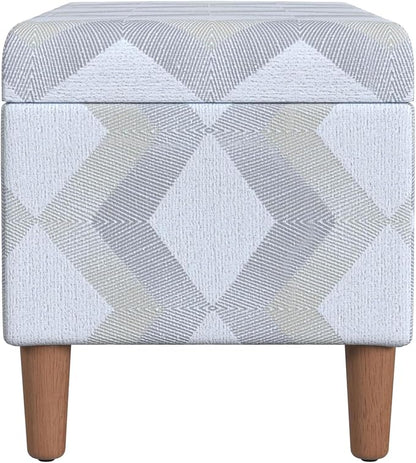 HomePop Malmo 36" Storage Bench - Natural Woven Geo