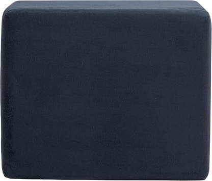 HomePop 22" Medium Rectangular Storage Ottoman - Blue Velvet