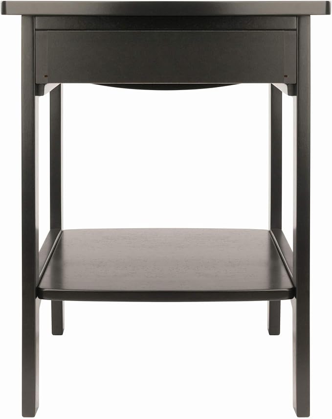 Winsome Wood Claire Accent Table, Black