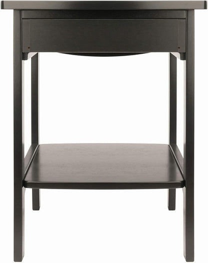 Winsome Wood Claire Accent Table, Black
