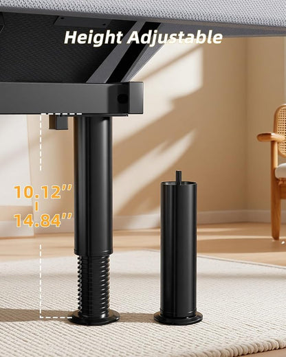 Full Adjustable Bed Frame, Wireless Remote, USB Port, Head & Foot Incline, Underbed Lighting, Heavy Duty Electric Platform, Zero Gravity Mode, Quiet Motor, Easy Assembly