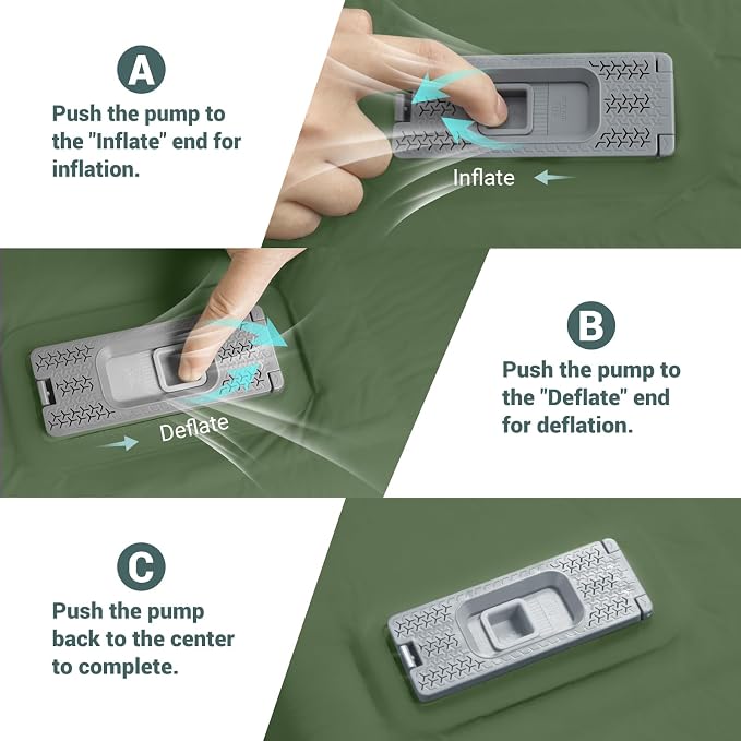 Elegear CumbreX™ Self Inflating Sleeping Pad, Built-in Electric Pump 3.15" Ultra-Thick Memory Foam Camping Mattress Pad with Pillow Double Sleeping Pad for Camping R-Value 9.5 Foam Camp Pad - Full