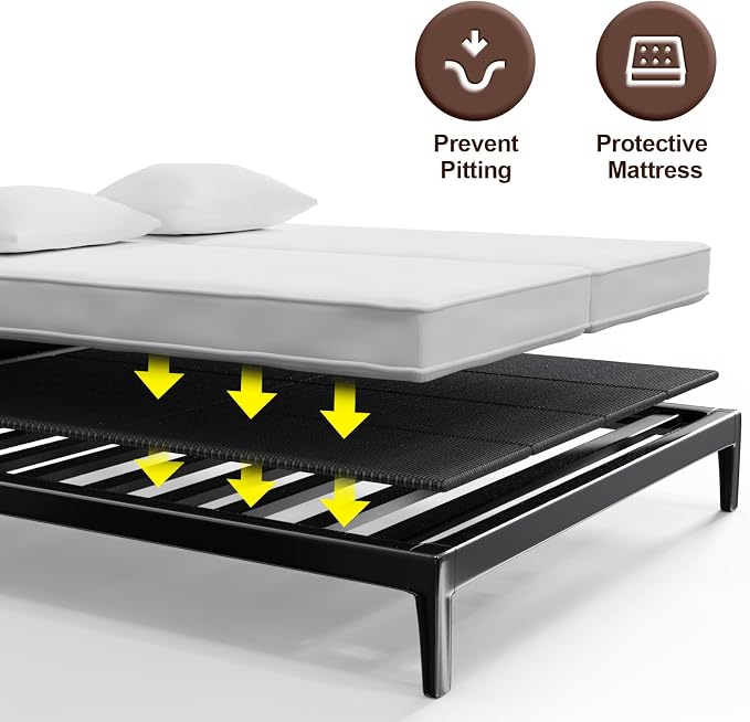 Breathable, Noise Minimizing, Moisture Resistant Bunkieboards,Low Profile Bed Support,Large Double Bed 10mm Bunkie Board, Full Size 38x75'' ﻿