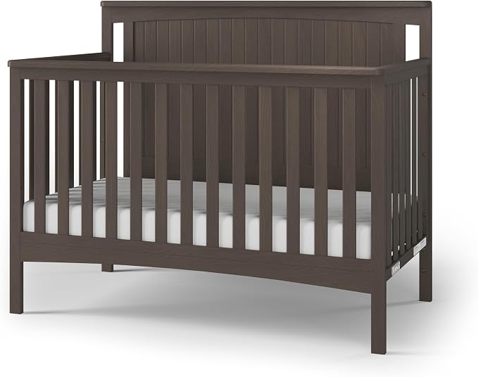 Child Craft Scout 4-in-1 Convertible Crib, Baby Crib Converts to Day Bed, Toddler Bed and Full Size Bed, 3 Adjustable Mattress Positions, Non-Toxic, Baby Safe Finish (Dapper Gray)