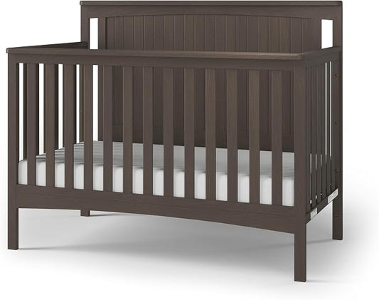 Child Craft Scout 4-in-1 Convertible Crib, Baby Crib Converts to Day Bed, Toddler Bed and Full Size Bed, 3 Adjustable Mattress Positions, Non-Toxic, Baby Safe Finish (Dapper Gray)