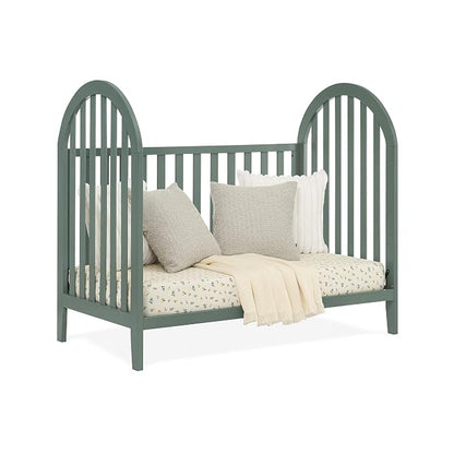 Delta Children Milano 4-in-1 Convertible Crib - Greenguard Gold Certified, Grassy Glen