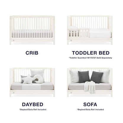 babyGap Wren 4-in-1 Convertible Crib by Delta Children - Greenguard Gold Certified, Antique White