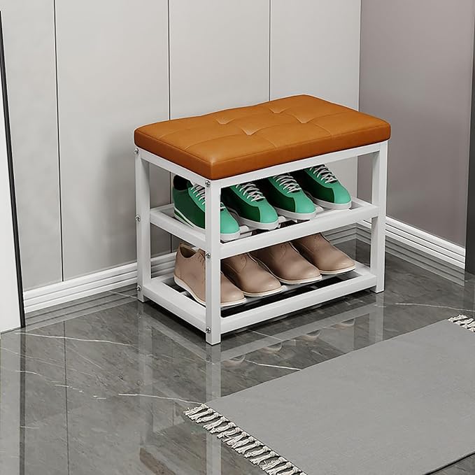 Wooden Shoe Storage Bench Modern Changing Stool SpaceSaving Design for Hallway & Living Room Stylish Entryway Organizer Versatile Storage Solution
