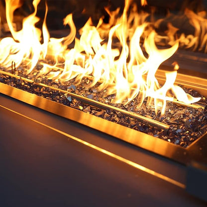 Onlyfire 10 lbs Fire Glass Rocks 1/4 Inch, Reflective Tempered Glass for Propane Fire Pit & Gas Fireplace, High Luster Firepit Glass Stones for Fire Table, Copper (Multicolor Options Available)