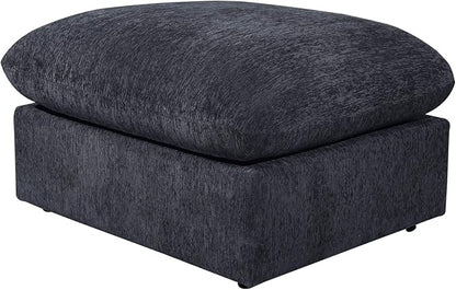 Ball & Cast 146" Oversized Modular L-Shaped Sectional Sofa,Large Chenille Upholstered Couch 8 Seat with Movable Ottoman & 2 Pillows,Comfty Sectionals W/Cup Holders & USB Port,for Living Room,Dark Gray