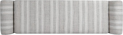 HomePop 60" Modern Storage Bench - Gray Striped Pattern