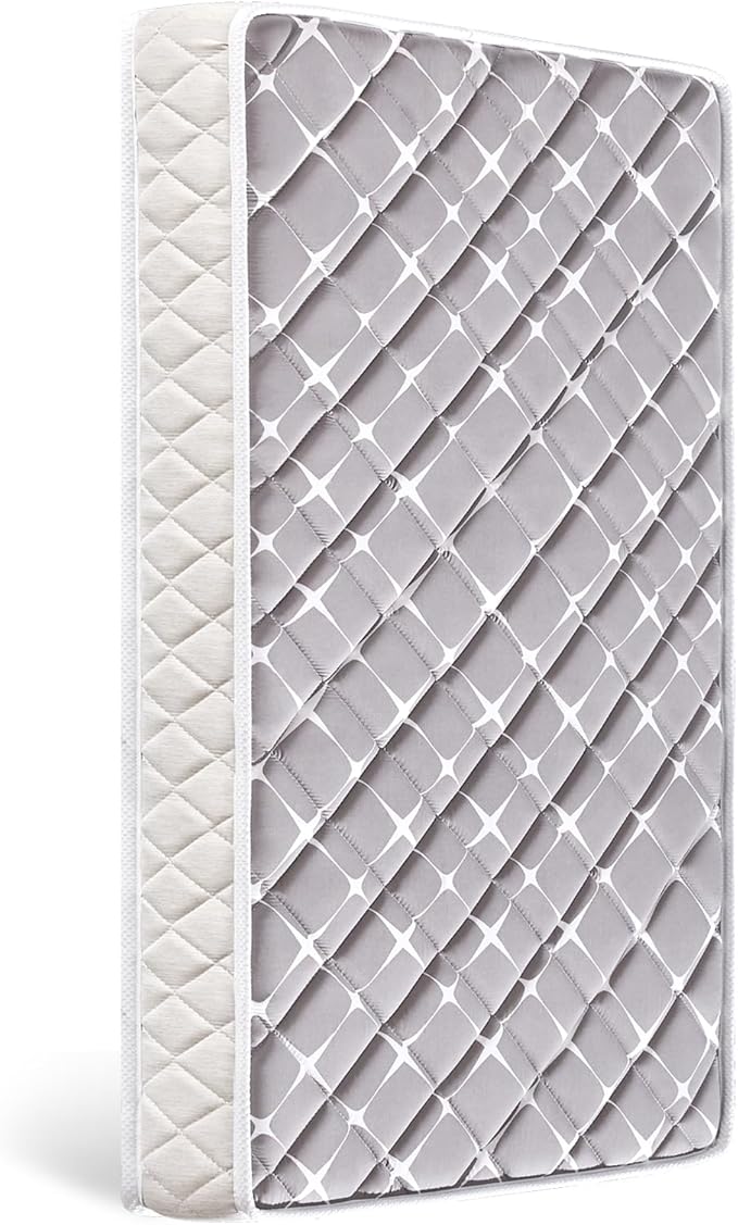 Premium Hypoallergenic Baby Crib Mattress and Toddler Mattress - 52" x 27.6" x 5" - Breathable - Firm Soft - Fits Standard Cribs and Toddler Beds