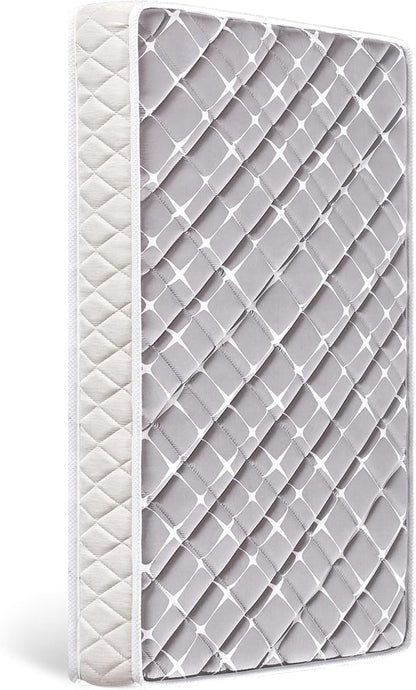 Premium Hypoallergenic Baby Crib Mattress and Toddler Mattress - 52" x 27.6" x 5" - Breathable - Firm Soft - Fits Standard Cribs and Toddler Beds