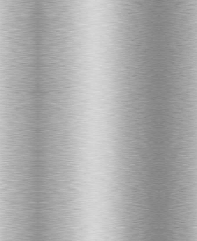 Armen Living Madrid 26" Counter Height Swivel Modern Gray Faux Leather and Brushed Stainless Steel Bar Stool for Kitchen Island Counter