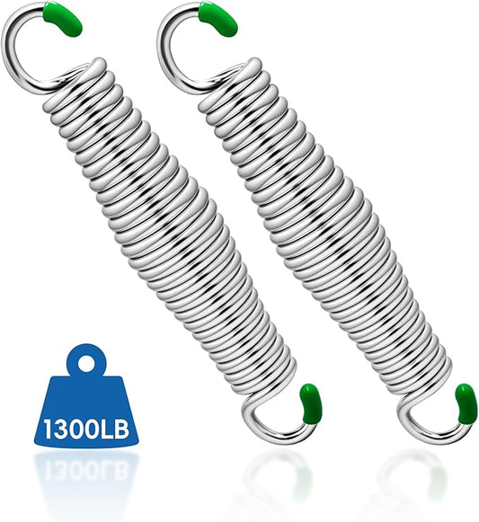 2 Pack Premium Porch Swing Springs,1300 LB Heavy Duty Springs, Rust Resistant Swing Springs, Spring for Swing Hammock Hanging Chair Spring for Hammock Spring,Porch Swings