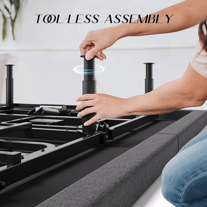 King Size Adjustable Bed Frame - Elderly & Senior Friendly, Zero Gravity, Head/Foot Adjustment, Enhanced Comfort,950lbs Capacity