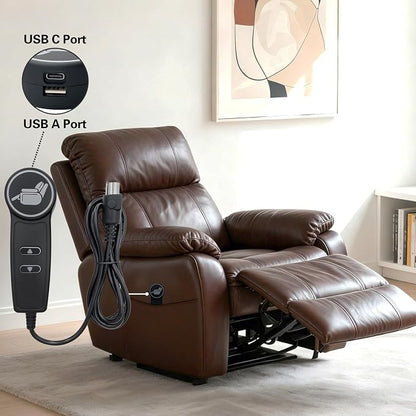 2 Button 5 Pin Remote Hand Control Controller with USB A C Ports and Backlight for Lift Chair Power Recliner Parts Replacement